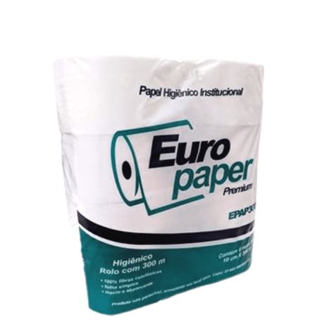 Papel Higiênico Rolão 8X300 EPAP 300C GoPaper Mitral Distribuidora