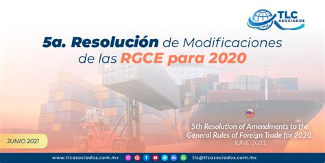 A Resoluci N De Modificaciones De Las Rgce Para Tlc Asociados