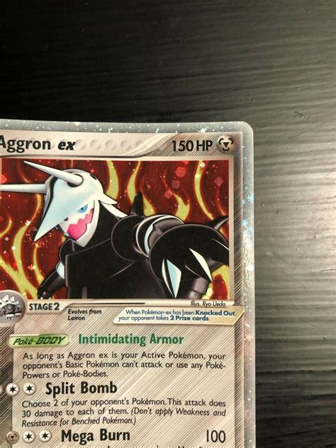 Aggron EX LP NM 89 100 Ex Crystal Guardians Ultra Rare Holo