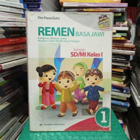 Jual Buku Remen Basa Jawi Bahasa Jawa Kelas I Sd Mi Penerbit Erlangga