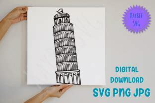 Leaning Tower Of Pisa SVG PNG Graphic By Kaybeesvgs Creative Fabrica