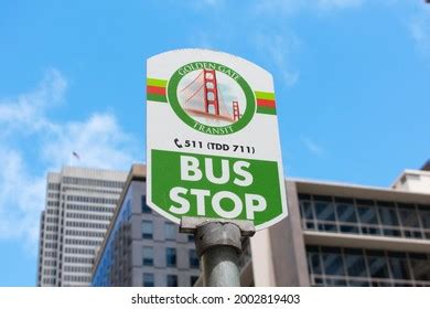 Golden Gate Transit Bus Stop Sign Stock Photo 2002819403 | Shutterstock