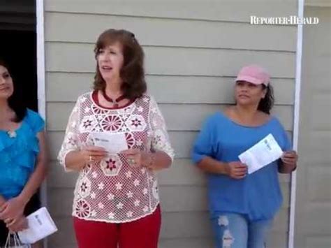 Gwen Stephenson Of Loveland Habitat For Humanity Welcomes Linda Cardona