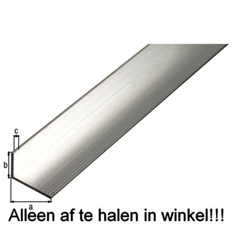 Hoekprofiel Ongelijkzijdig Aluminium Hoekprofiel Alu B