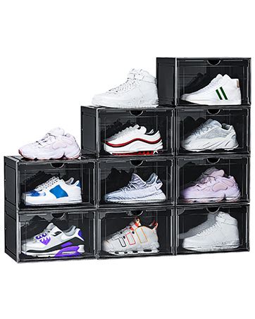 Amazon Omopin Pack Xl Shoe Storage Box Drop Side Sneaker Display