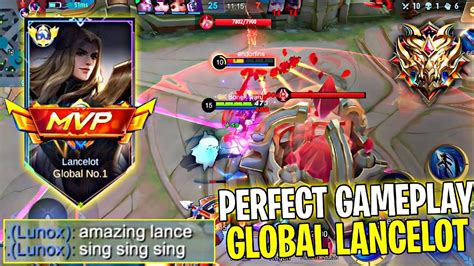 GAMEPLAY TOP GLOBAL LANCELOT SUPER AGGRESIVE SOLO RANK GAMEPLAY