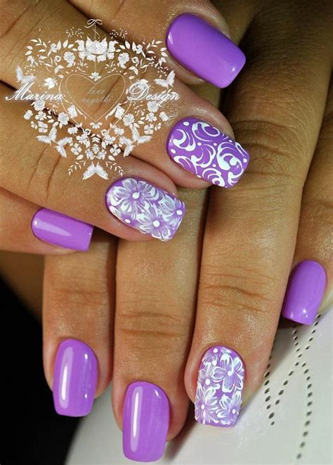 45 Purple Nail Art Designs | Art and Design