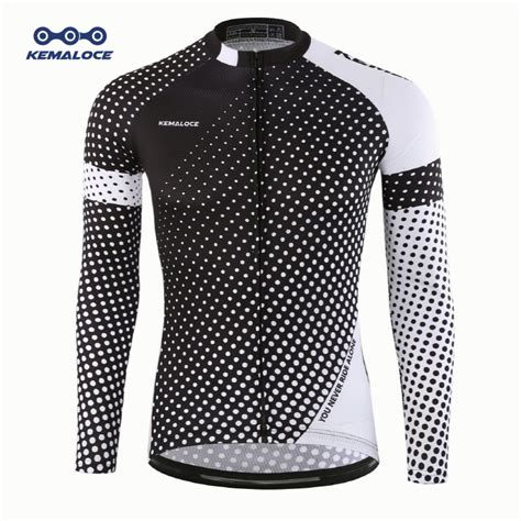 Kemaloce Long Sleeves Cycling Jersey Men Women Breathable Bike Shirts