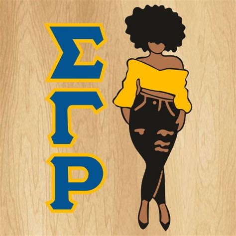 Sigma Gamma Rho Girl Svg Sigma Gamma Rho Svg Sigma Gamma Rho Etsy