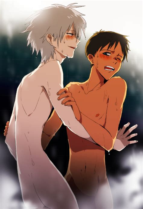 Rule 34 2boys Ass Blush Ikari Shinji Male Male Only Multiple Boys Nagisa Kaworu Neon Genesis