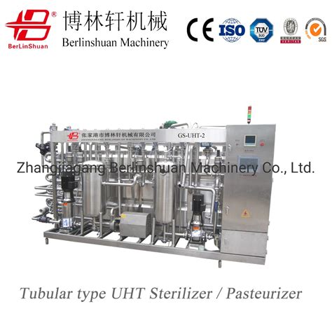 High Temperature Pasteurizer Milk Beverage Fruit Juice Tubular Type Uht