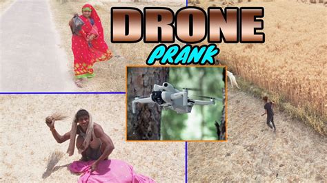 Funny Drone Prank 🤣 With Desi Village Must Full Watch 🤣 Funny Reaction Watch The Video