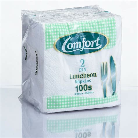 Comfort 100 Luncheon Napkins X 20 Packs Finesse Tissues