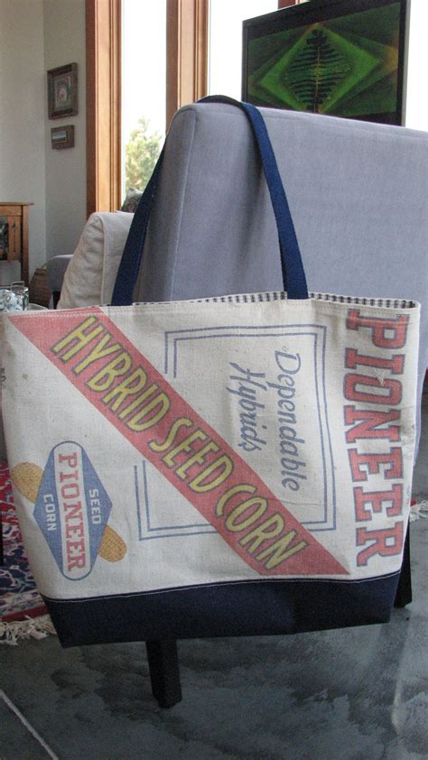 Prairie School Farms: Vintage feed sack totes