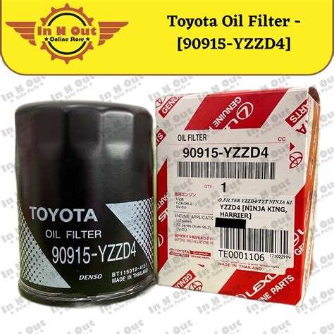 Toyota Oil Filter Yzzd Hilux Vigo Revo Innova Fortuner