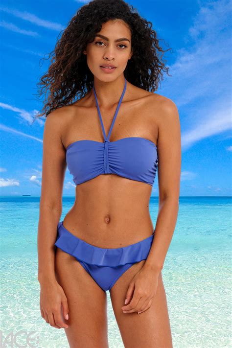 Lace Freya Swim Jewel Cove Bikini Bandeau Bh E I Sk L Plain Azure