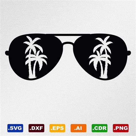 Palm Tree Aviator Sunglasses Eps Svg Pdf Png Files The Best Porn Website