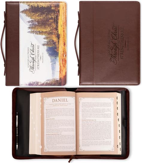 Amazon Christian Art Gifts Men S Classic Bible Cover I Can Do All