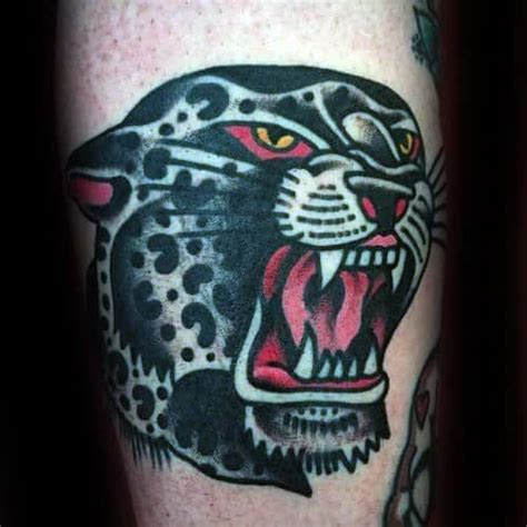 Wild Snow Leopard Tattoo Designs For Men