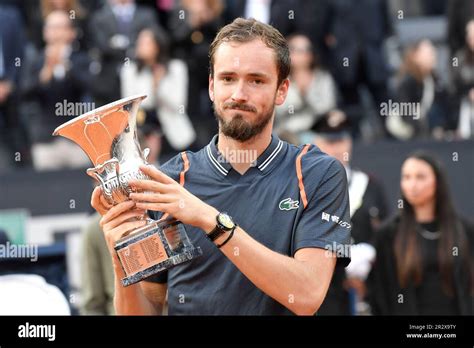 Rome Italy St May Daniil Medvedev Of Russia Poses With The