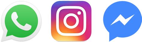 Whatsapp Instagram Facebook Logo Png Images