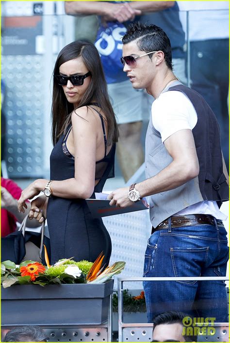 Cristiano Ronaldo And Irina Shayk Madrid Open After Shoe Event Photo