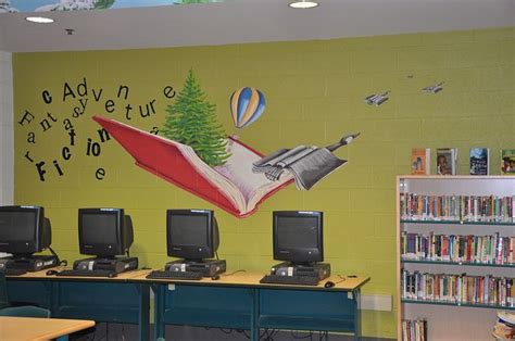 School Library Wall Murals - Mural Wall