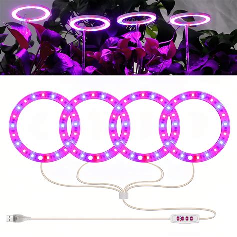 Grow Light 5 Dimmable Levels Plant Grow Lights For Indoor Plants With Red Blue Spectrum 3