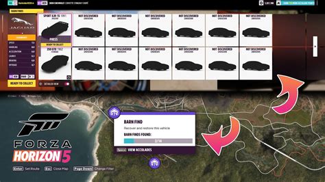 Forza Horizon 5 All 14 Barn Find Locations FH5 Barn Find Locations