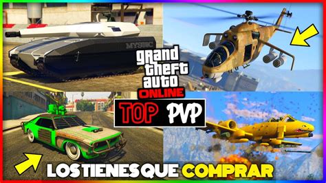 Top 8 MEJORES VEHICULOS Para GUERREAR En GTA ONLINE 2021 Cjp Mystic