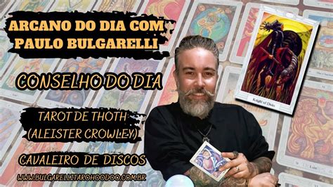 Tar Conselho Do Dia Arcano Do Dia Cavaleiro De Discos Tarot De