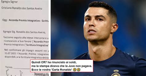 Ecco La Carta Ronaldo I Tifosi Della Juve Rispondono Ai