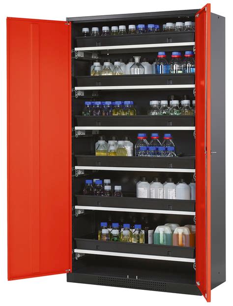 Armoire Pour Produits Chimiques Systema T Cs Anthracite Rouge