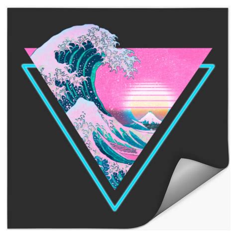 Vaporwave Retro Great Wave Sunset 90's Aesthetic sold by Roc Espinet ...