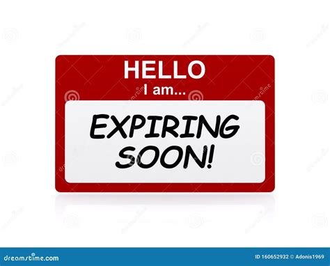 Expiring Soon Badge On White Stock Photography CartoonDealer