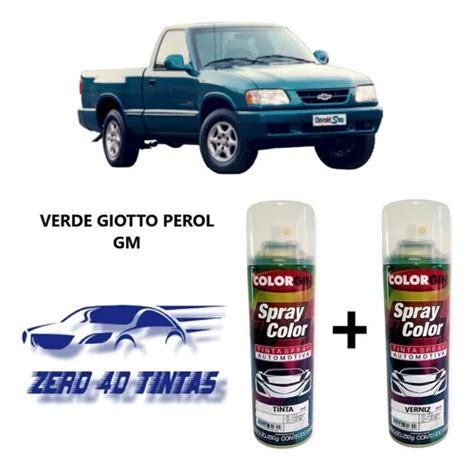 Tinta Automotiva Spray Verde Giotto Gm Verniz Colorgin MercadoLivre