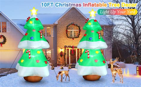 Funfanso Rbol Inflable De Navidad De Pies Para Decoraci N Al Aire