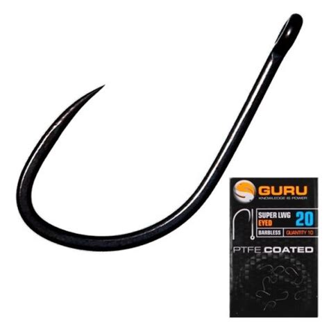 Sgbaits GURU Haczyki Super LWG Hook 16 10szt Eyed PTFE