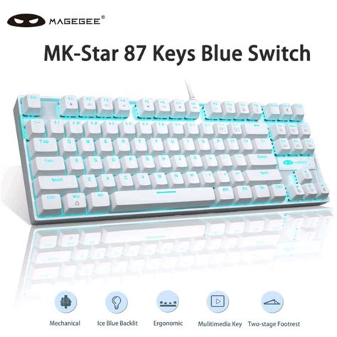 Magegee Mk Star Mechanical Gaming Keyboard Wired Keys Full Anti