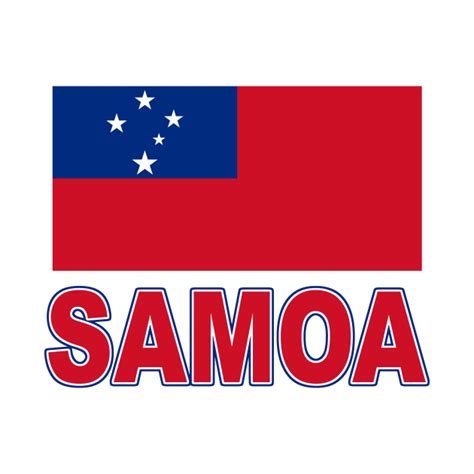 The Pride Of Samoa Samoan Flag Design Samoa T Shirt Teepublic