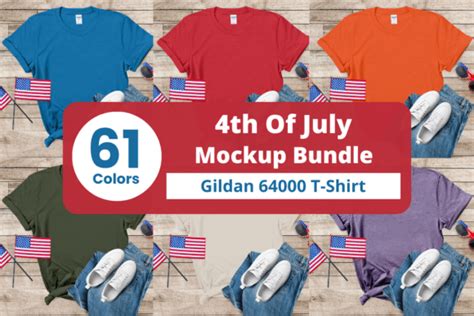 Th Of July Gildan Mockup Bundle Graphic By An Graphics