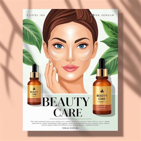 Beauty Care Poster Template Premium Ai Generated Image