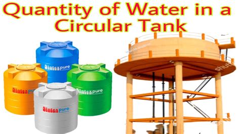 Quantity Of Water In A Circular Tank Water Ka Quantity Circular Size