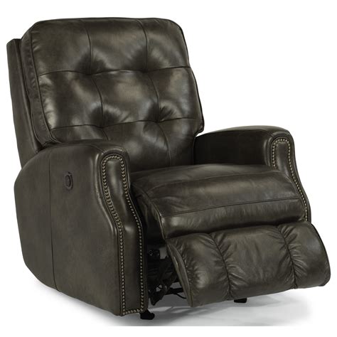 Flexsteel Devon 3881-51M Button Tufted Power Rocker Recliner with Nailheads | Kaplan's Furniture ...