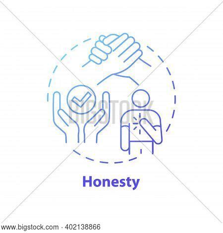 Honesty Concept Icon Vector Photo Free Trial Bigstock