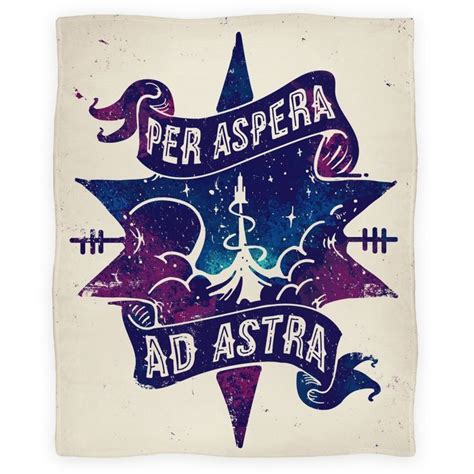 Per Aspera Ad Astra Blankets | LookHUMAN | Ad astra, Wellness design, Ads