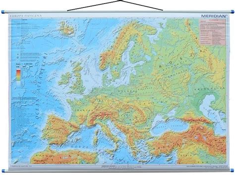 Mapa Cienna Meridian Europa Mapa Cienna Fizyczna Z Elementami