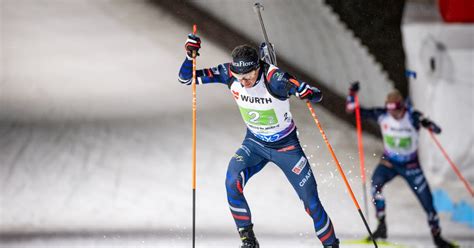 Biathlon Mondiaux De Nove Mesto Quentin Fillon Maillet Premier