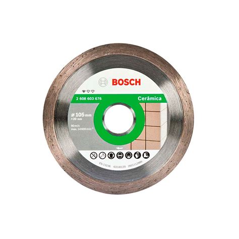 Disco Diamantado STD Ceramic Liso 105mm BOSCH Casa Anzai