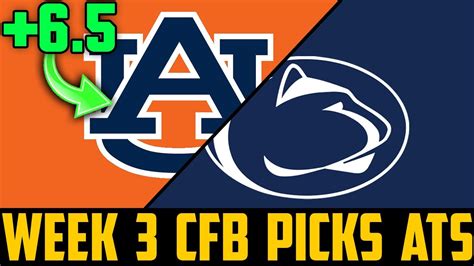 College Football Week 3 Picks Against The Spread 2021 Cfb Picks Ats